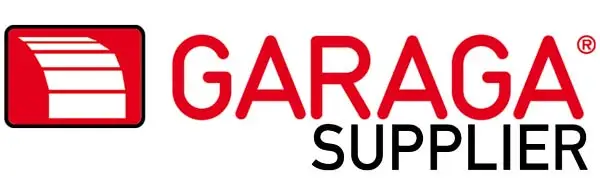 Garaga Supplier logo with red door icon