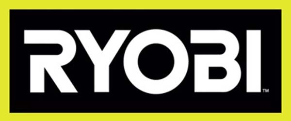 Ryobi logo on black and yellow background