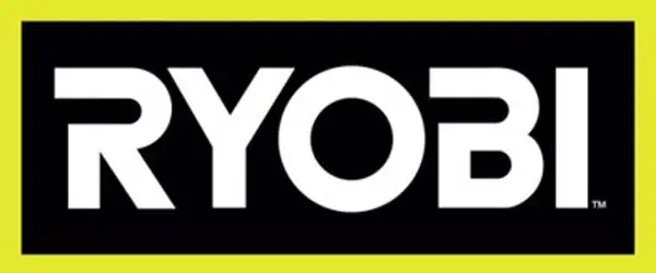 Ryobi logo on black and yellow background