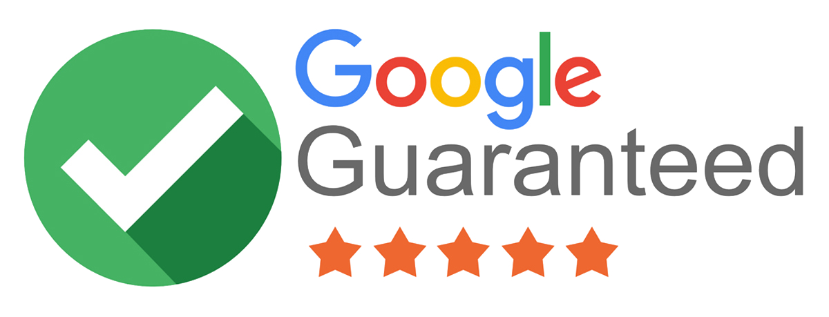 Google Guaranteed badge with five-star rating