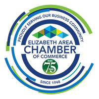 Elizabeth Area Chamber of Commerce 75th anniversary logo