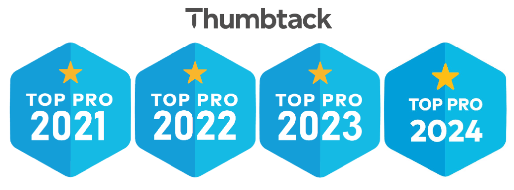 Thumbtack Top Pro badges 2021-2024